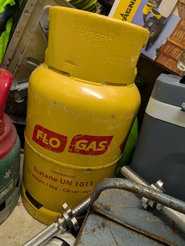 Flo gas cylinder bottle - bottle, butane