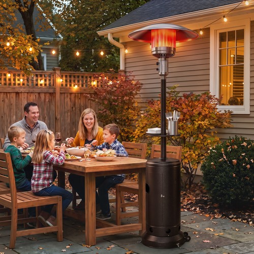 Gas patio heater with table - heater,